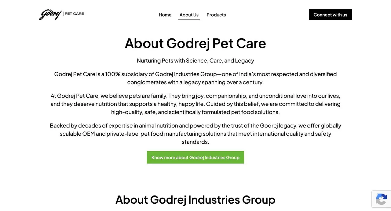Godrej Pet Care OEM screen 2